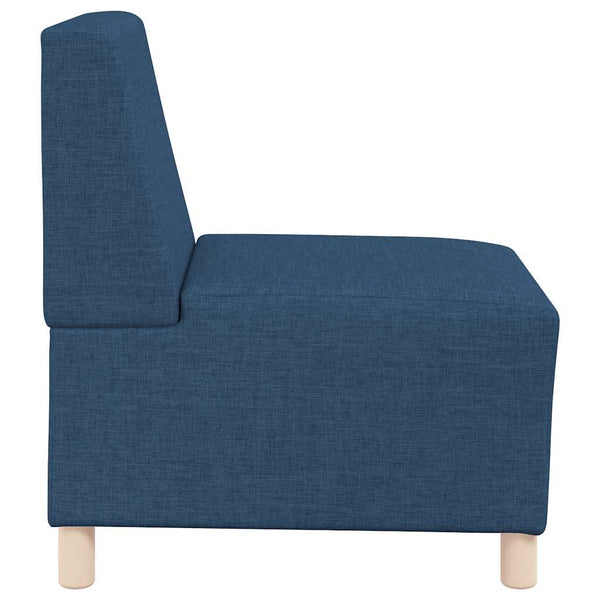 Blaues modulares Sofa ohne Armlehne