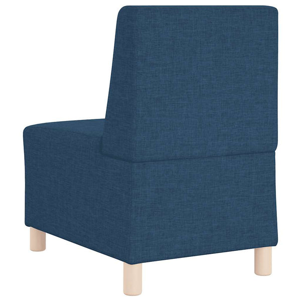 Blaues modulares Sofa ohne Armlehne