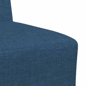 Blaues modulares Sofa ohne Armlehne