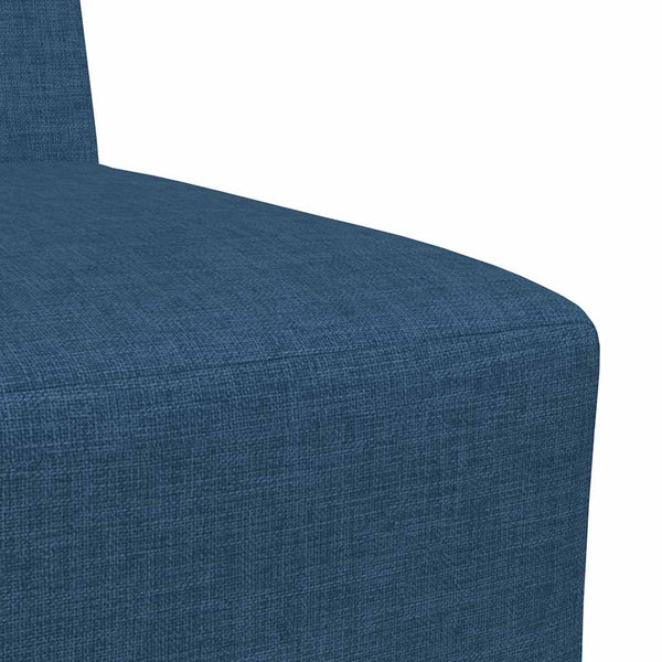 Blaues modulares Sofa ohne Armlehne