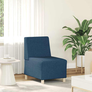 Blaues modulares Sofa ohne Armlehne
