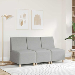 Modulares Sofa ohne Armlehnen Himmelgrau