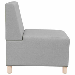 Modulares Sofa ohne Armlehnen Himmelgrau
