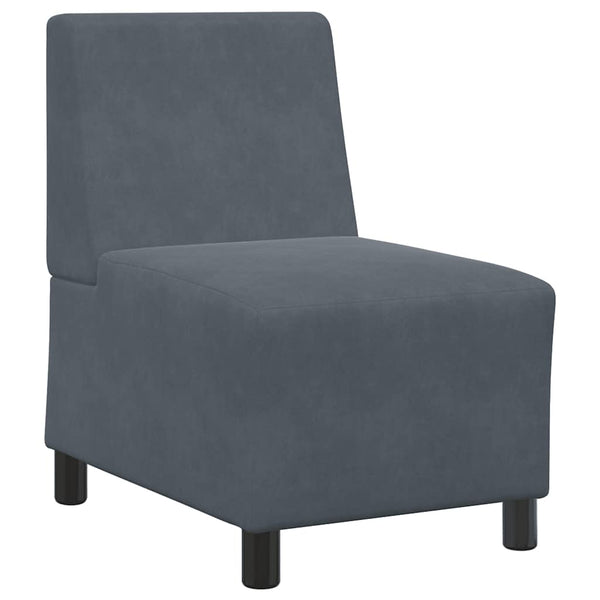 Modulares Sofa Dunkelgrau Samt 55 cm
