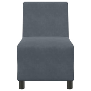Modulares Sofa Dunkelgrau Samt 55 cm