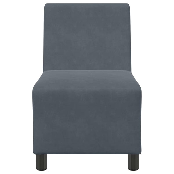 Modulares Sofa Dunkelgrau Samt 55 cm