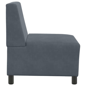 Modulares Sofa Dunkelgrau Samt 55 cm