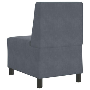 Modulares Sofa Dunkelgrau Samt 55 cm