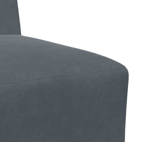 Modulares Sofa Dunkelgrau Samt 55 cm