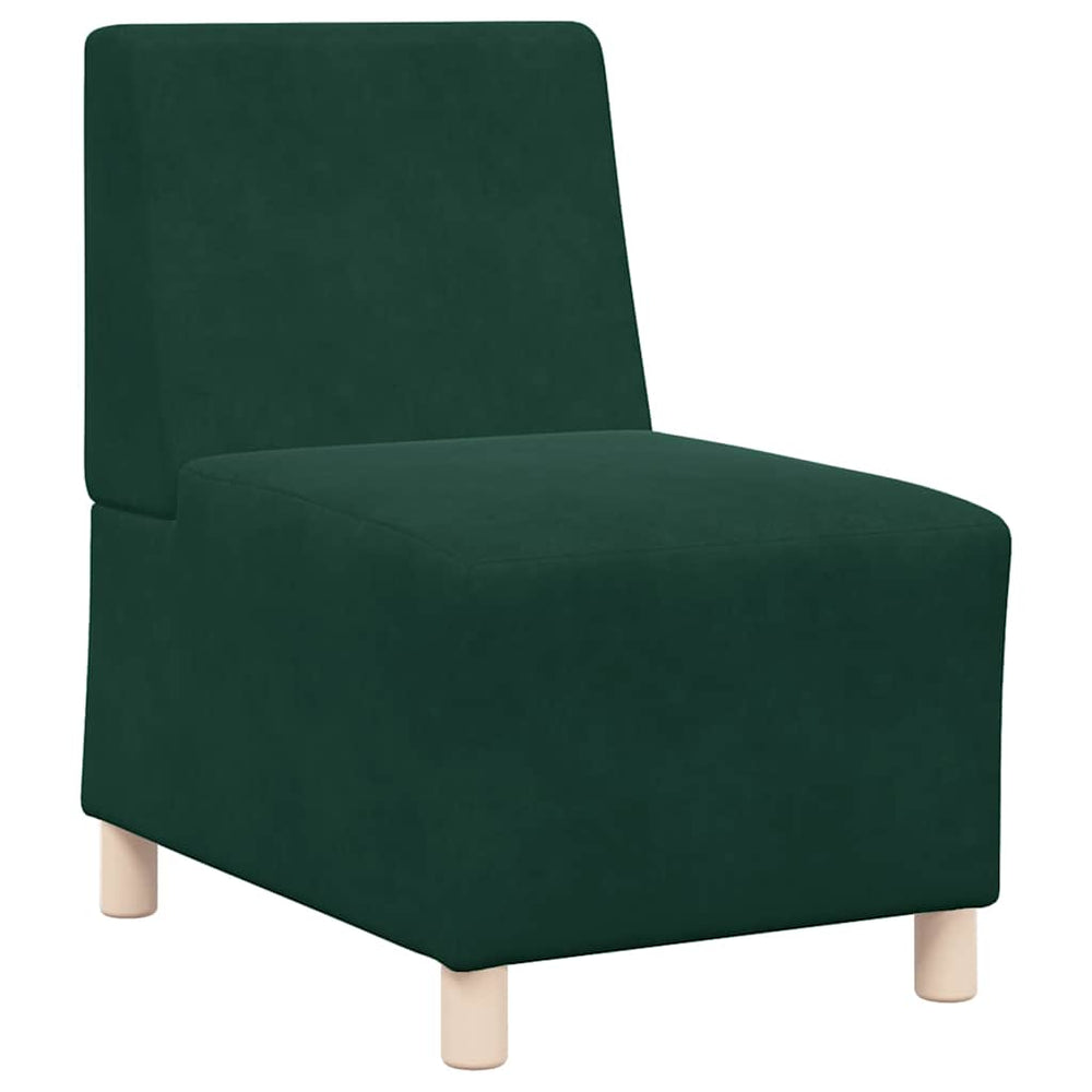 Modulares Sofa Dunkelgrün Samt 55 cm