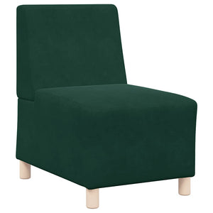 Modulares Sofa Dunkelgrün Samt 55 cm