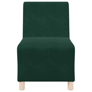 Modulares Sofa Dunkelgrün Samt 55 cm