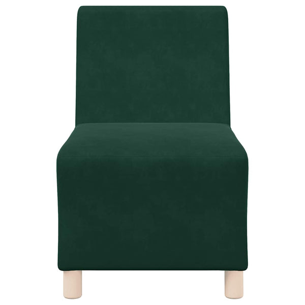 Modulares Sofa Dunkelgrün Samt 55 cm