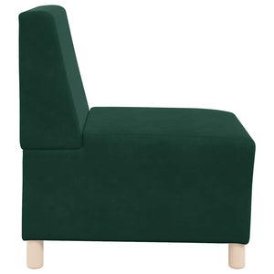 Modulares Sofa Dunkelgrün Samt 55 cm