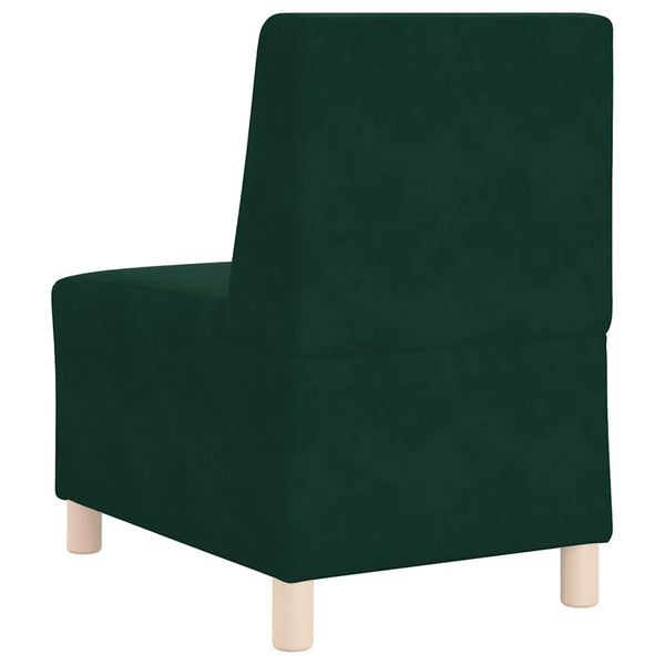 Modulares Sofa Dunkelgrün Samt 55 cm