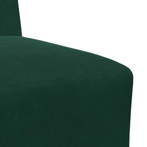 Modulares Sofa Dunkelgrün Samt 55 cm