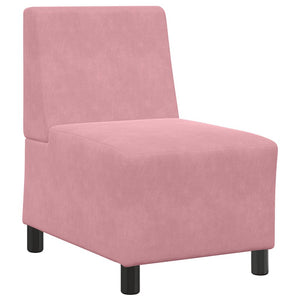 Modulares Sofa Rosa Samt 55 cm