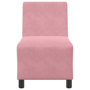 Modulares Sofa Rosa Samt 55 cm