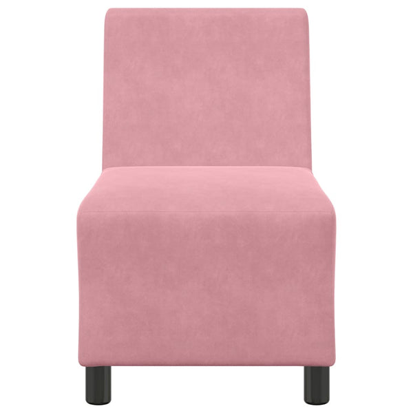 Modulares Sofa Rosa Samt 55 cm