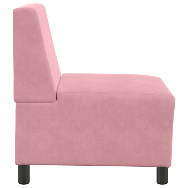 Modulares Sofa Rosa Samt 55 cm