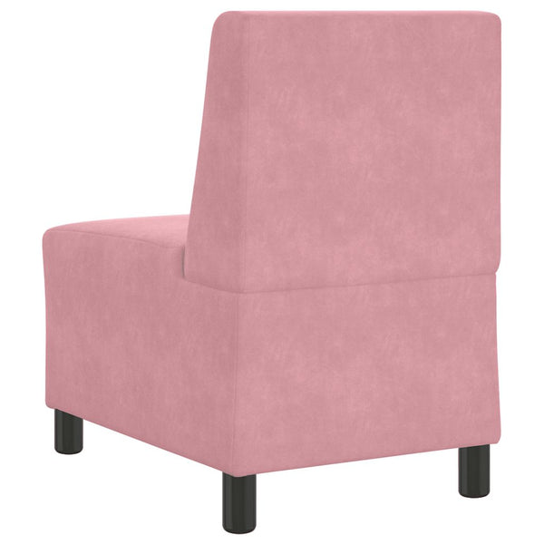 Modulares Sofa Rosa Samt 55 cm