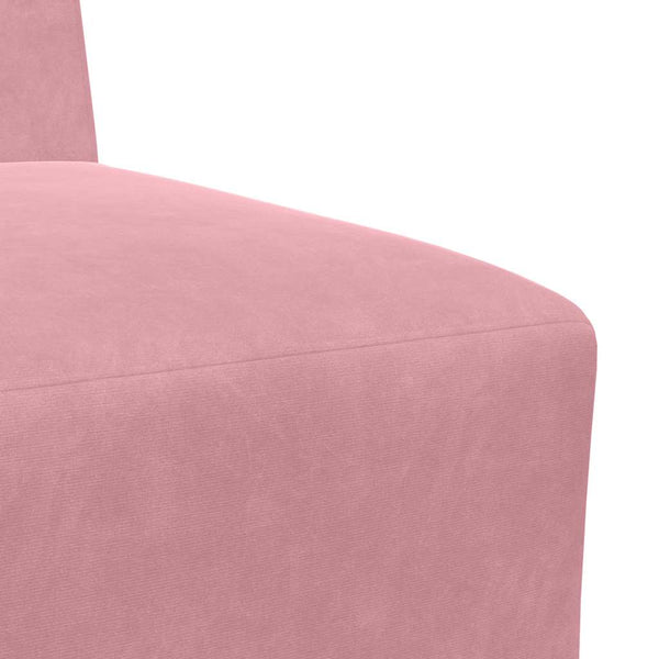 Modulares Sofa Rosa Samt 55 cm