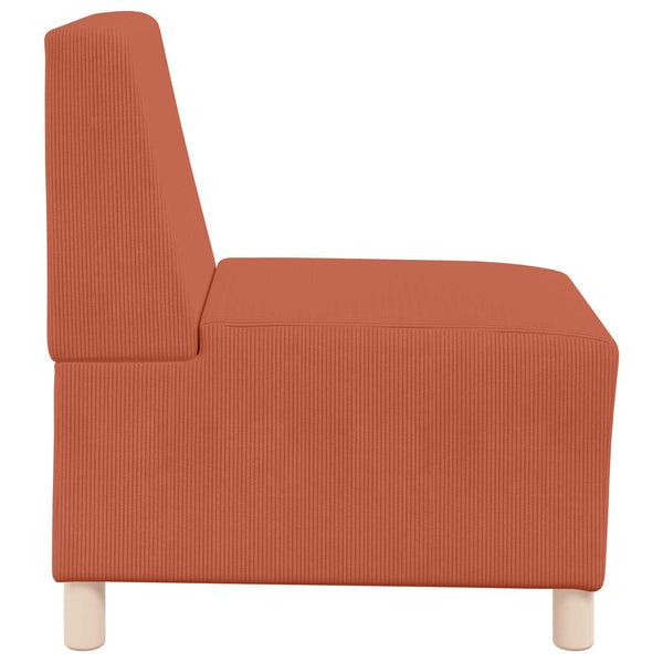 Modulares Armfreies Sofa Orange Cord