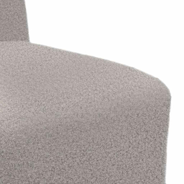 Modulares Sofa Hellgrau ohne Armlehnen