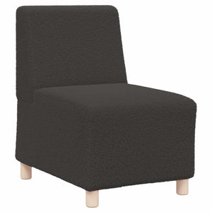 Modulares Sofa Dunkelgrau Wollstoff 55cm
