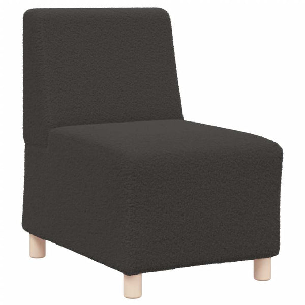 Modulares Sofa Dunkelgrau Wollstoff 55cm