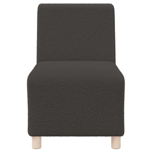 Modulares Sofa Dunkelgrau Wollstoff 55cm