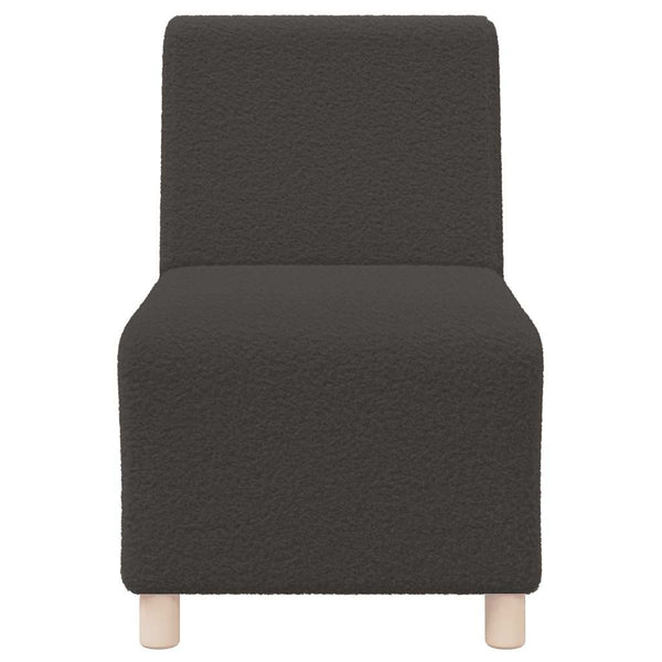 Modulares Sofa Dunkelgrau Wollstoff 55cm