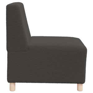 Modulares Sofa Dunkelgrau Wollstoff 55cm