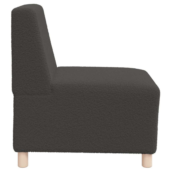 Modulares Sofa Dunkelgrau Wollstoff 55cm