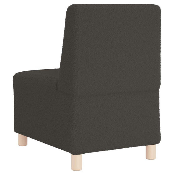 Modulares Sofa Dunkelgrau Wollstoff 55cm