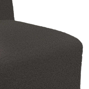 Modulares Sofa Dunkelgrau Wollstoff 55cm
