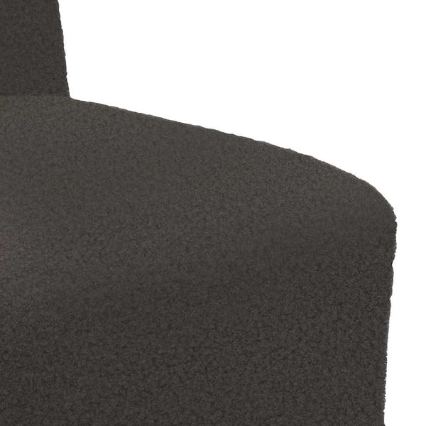 Modulares Sofa Dunkelgrau Wollstoff 55cm