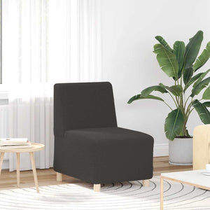 Modulares Sofa Dunkelgrau Wollstoff 55cm