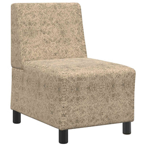 Sofa Sessel Hellgrau Faux Wildleder
