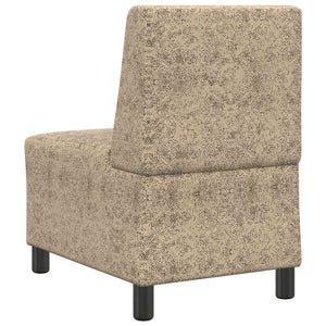 Sofa Sessel Hellgrau Faux Wildleder