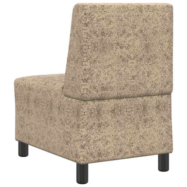 Sofa Sessel Hellgrau Faux Wildleder