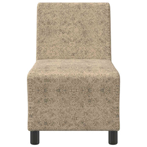 Sofa Sessel Hellgrau Faux Wildleder