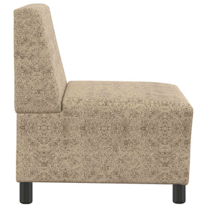 Sofa Sessel Hellgrau Faux Wildleder