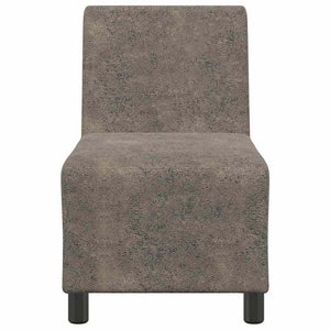 Modulares Sofa Dunkelgrau Wildlederimitat
