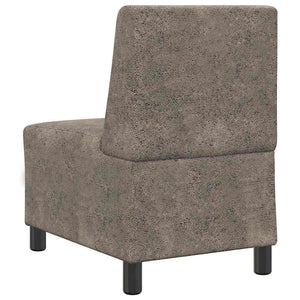 Modulares Sofa Dunkelgrau Wildlederimitat