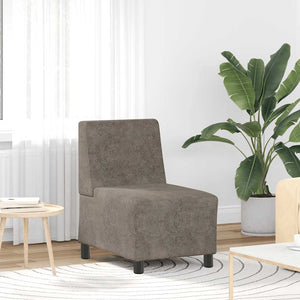 Modulares Sofa Dunkelgrau Wildlederimitat