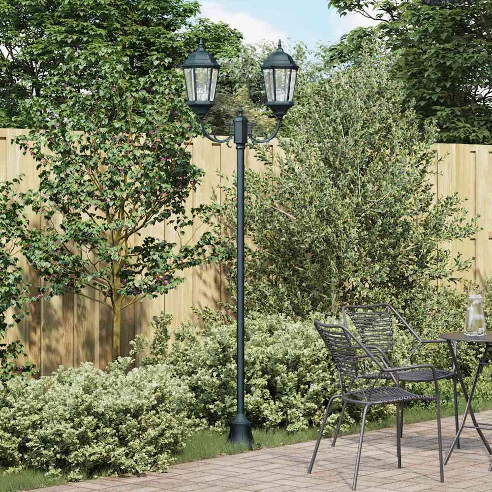 Vintage Gartenleuchte, Grün, 235cm