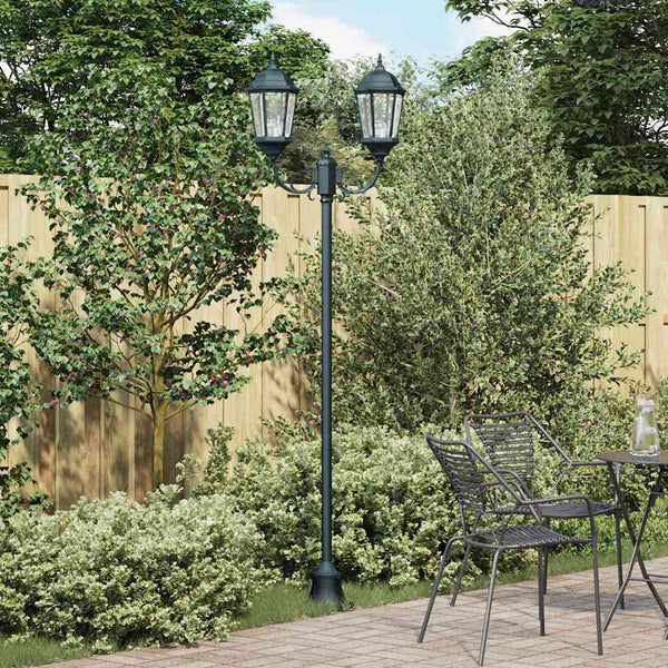 Vintage Gartenleuchte, Grün, 235cm