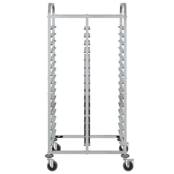 vidaXL Chariot de service avec 32 bacs GN 75x55x162,5 cm Acier inoxydable