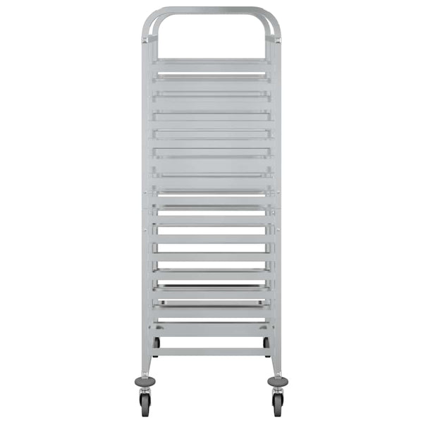 vidaXL Chariot de service avec 32 bacs GN 75x55x162,5 cm Acier inoxydable